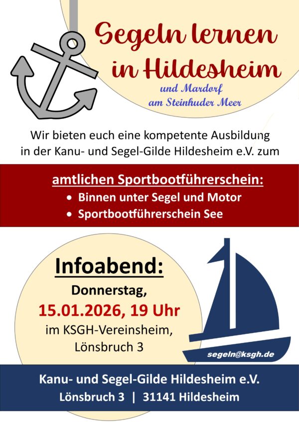 Flyer Segel-Ausbildung